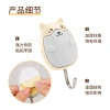 A cartoon-creative and cute sticky hook without holes, a simple and convenient plastic wall hanging for kitchen and bathroom use Application Scenario